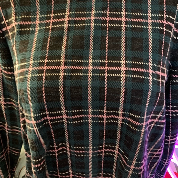 ๐๐ Ann Taylor Plaid Sweater Two layer Blouse - Picture 2 of 5